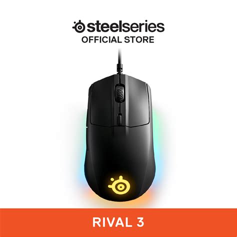 Steelseries Rival 3 Rgb Wired Gaming Mouse Truemove Core Optical Sensor