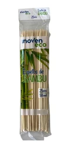 500 Espetos Palitos Bambu Churrasco Petisco Artesanato 25cm MercadoLivre