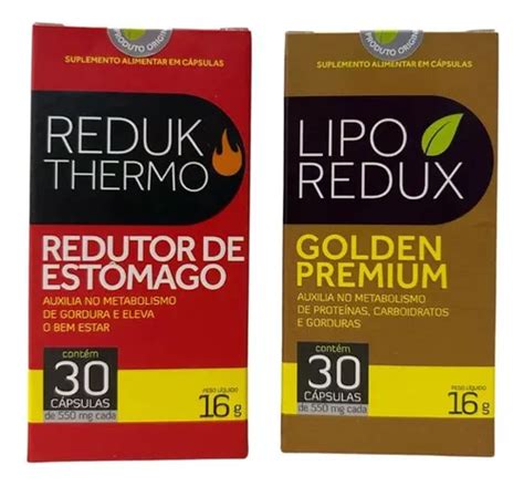 Poderoso Combo Lipo Redux Detox Reduk Thermo Suplemento