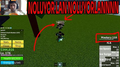 ROBLOX BLOX FRUİTS 2 BÖLÜM 190 lvl oldum YouTube