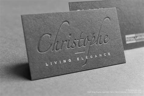 Gray Business Cards