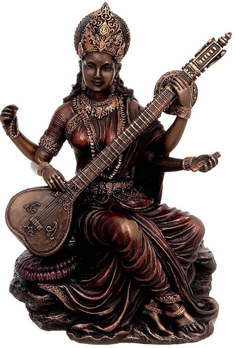 6 Saraswati Statue Goddess Saraswati Statue Gayatri Etsy Uk