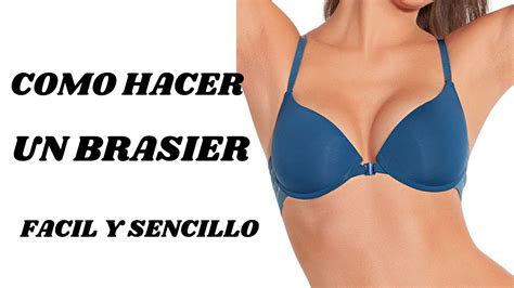 Como Hacer Un Brasier Facil Y Censillo Tutorial De Costura Youtube