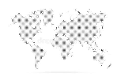 World Map Simple Flat Global Worldwide Outline Globe Continents