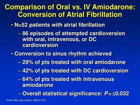 Ppt Intravenous Amiodarone For Supraventricular Tachycardias