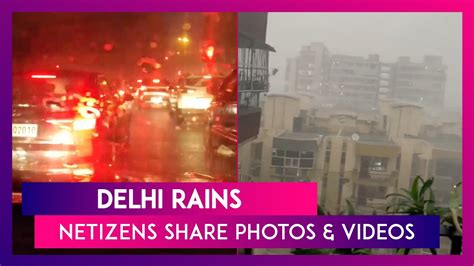 Delhi Rains Heavy Rainfall Lashes National Capital Imd Predicts Light