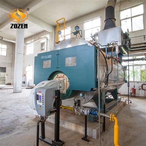 Three Pass Structure Horizontal Heavy Oil Gas Fired Steam Boiler Gas