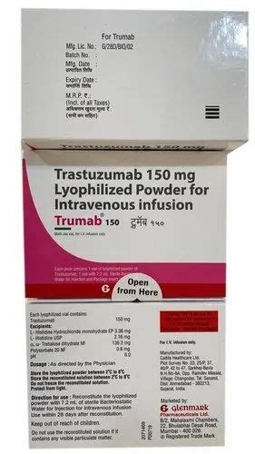 Trumab Trastuzumab Lyophilized Powder Glenmark At Best Price In