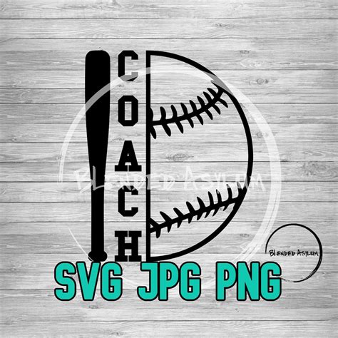 Baseball Coach Svg Png  Baseball Coach Vector File Cricut File