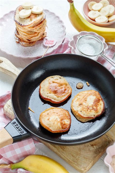 Bananen Pancakes Schnell Und Einfach Emmikochteinfach