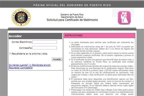 Como Solicitar Tú Certificado De Matrimonio En Puerto Rico