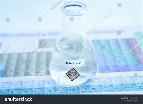 Sulfuric Acid Periodic Table Elements Learning Stock Photo 2253359921