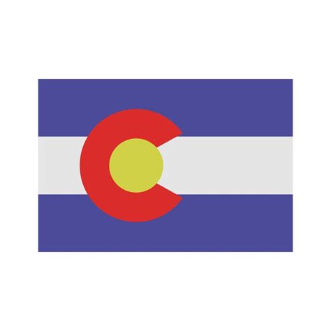 Colorado State Flag On White Background 45736611 Vector Art At Vecteezy