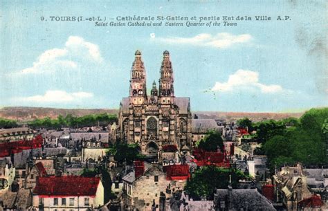 Tours Tours Cathédrale Saint Gatien Carte postale ancienne et vue