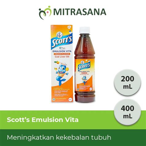 Jual Scotts Emulsion Vita Orange 400 ML Shopee Indonesia