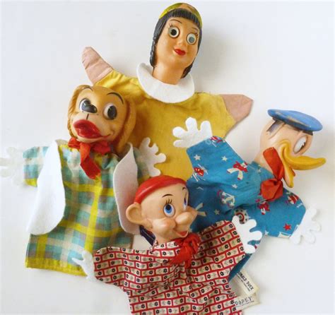 reserved for Sarah Four 1950's Disney / Gund Hand Puppets