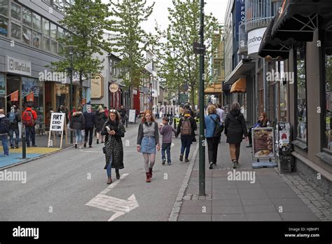 Street Scene Reykjavik Iceland Stock Photo Alamy
