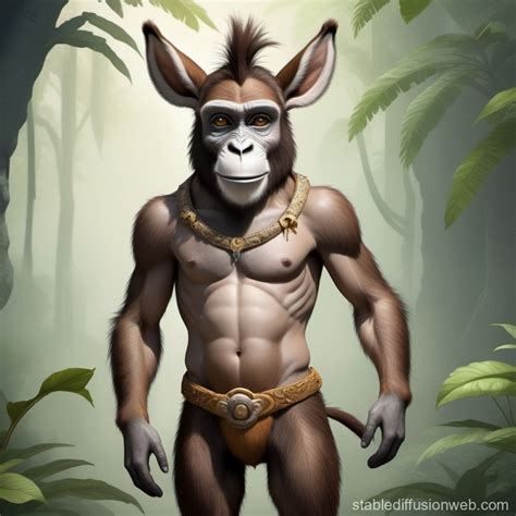 Bonkey: Donkey-Monkey Hybrid Character | Stable Diffusion Online