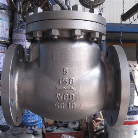 BS 1868 Swing Check Valve 5 Inch 150 LB ASTM A216 WCB RF Vervo