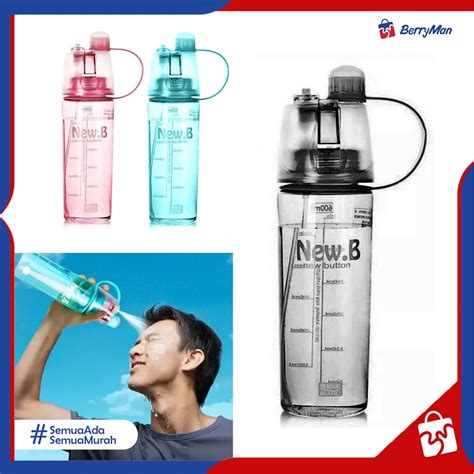 Jual Botol Minum SEMPROT New B Sport Spray Water Bottle 600ml BP 93