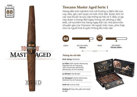 Bán Cigar Toscano Master Aged Serie 1 Xì Gà Chính Hãng Giá Rẻ