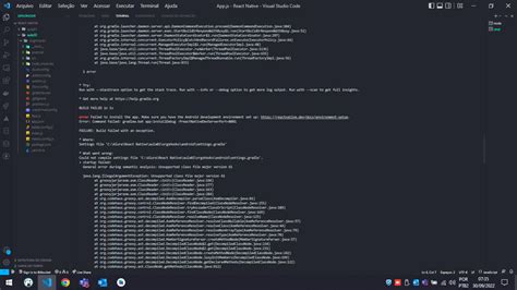 D Vida Erro Ao Executar Npx React Native Run Android React Native