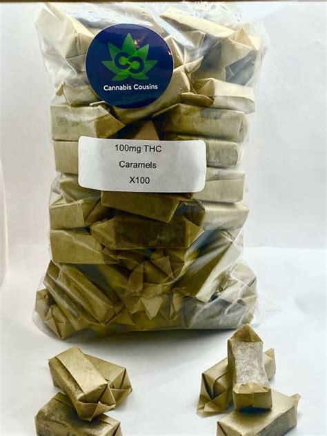 Cannabis Cousins Infused Caramels 100 Pieces 100mg Thc Nextgen