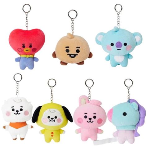 Hot Zhlkgkkxwgxwx 543 Line Friends Bt21 Series Cooky Shooky Tata Koya Cartoon Plush Toy Cute