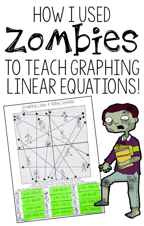 Graphing Lines And Killing Zombies Linear Equations Answer Key Graphing Lines And Zombies