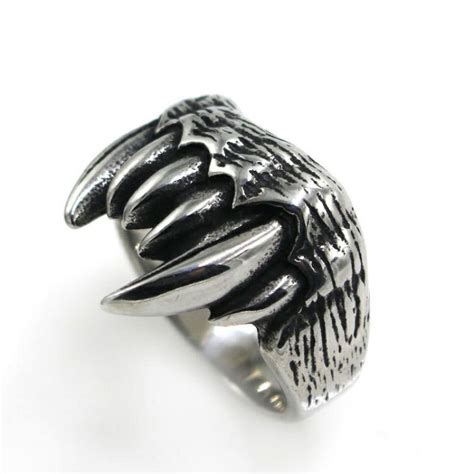 Jual Cincin Tengkorak Antik Pria Ring Skull Punk Style Men Ring Claw