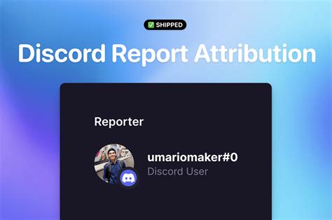 Changelog Discord Report Attribution