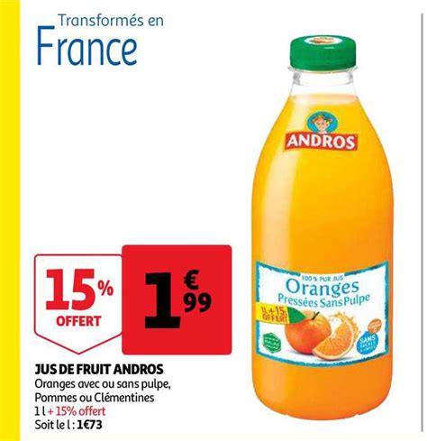 Promo Jus De Fruit Andros Chez Auchan Icatalogue Fr