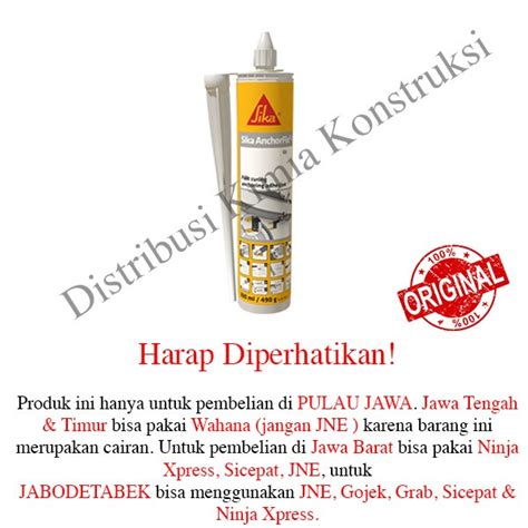 Jual Chemical Anchor Sika AnchorFix 1 Lem Beton Lem Angkur Shopee