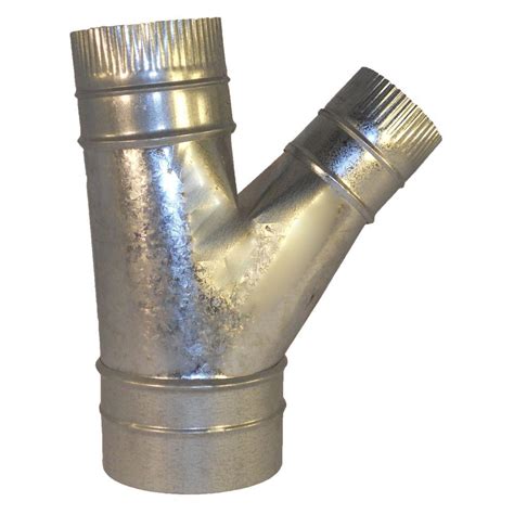 Speedi Products 6 In X 4 In X 4 In Wye Branch Hvac Duct Fitting Sm