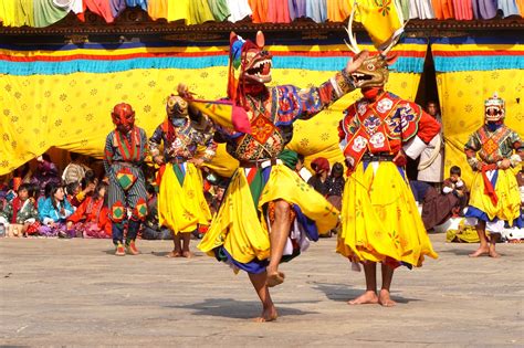 Monks Steal The Show At Bhutans Punakha Festival Inside Himalayas