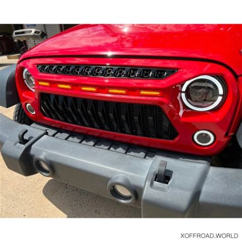 Frontgrill Schwarz Transformers Serie Net Led Jeep Wrangler Jk