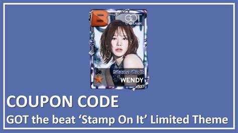 SUPERSTAR SMTOWN COUPON CODE GOT The Beat Stamp On It Limited