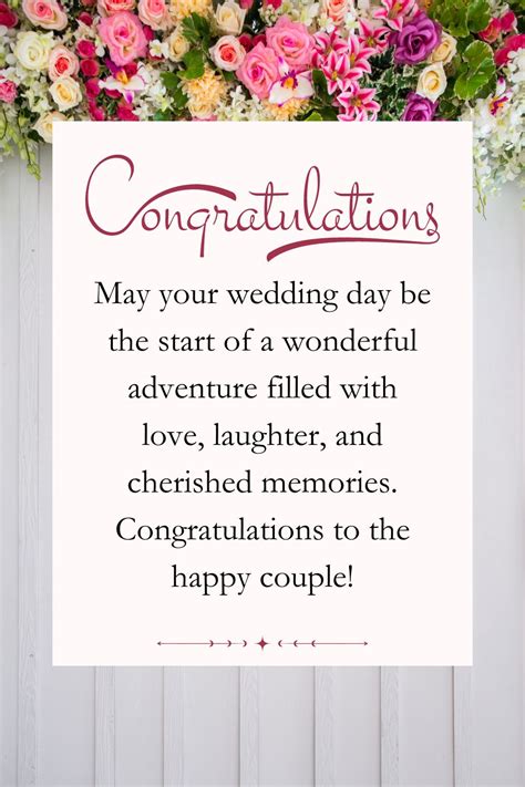 Printable Wedding Card Messages - Printables Hub