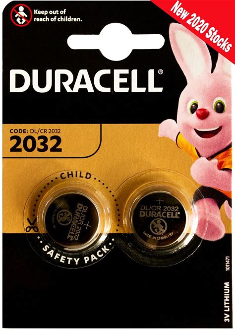 2032 Duracell Battery 2x Pack 3v Lithium Coin Cell Dl2032 48 Off