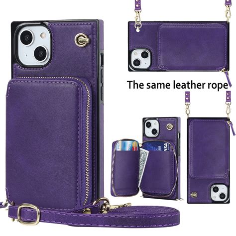 Mantto Crossbody Wallet Women Case For Iphone 14 Rfid Blocking Leather Purse Case With Card