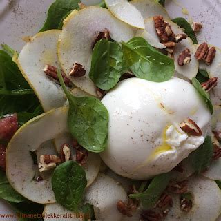 Bijna Net Zo Lekker Als Thuis Burrata Met Peer Spinazie Pecannoten