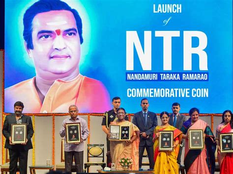 President Unveils Special Rs 100 Coin Marking NTR S Birth Centenary