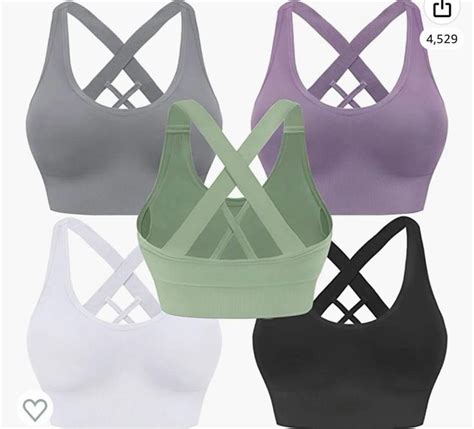 Evercute Sports Bra For Women Padded Medium Support Criss Cross