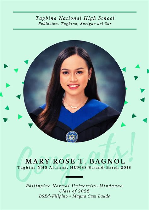 Congratulations To The Tagbina National High School Facebook