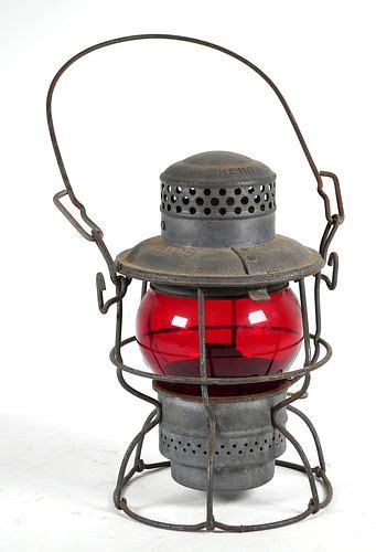 Adlake Kero 3 50 Nycs Red Railroad Lantern Sold At Auction On 14th