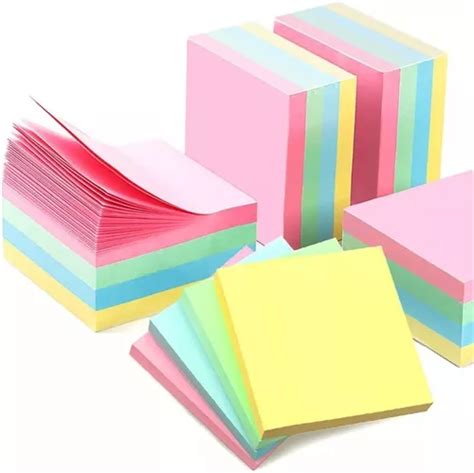 Bloco Adesivo Post It Cubo Colorido X Mm Folhas Mercadolivre