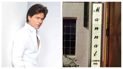 Shah Rukh Khan Gets A Stunning Diamond Studded Nameplate For Mannat