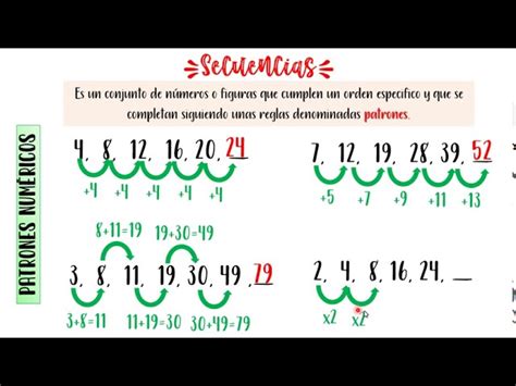 Reconocer Patrones Numéricos