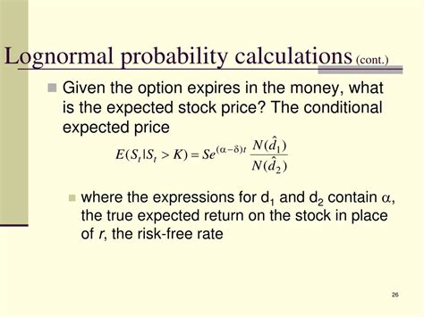 PPT Chapter 18 The Lognormal Distribution PowerPoint Presentation