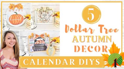 Must Try Dollar Tree Calendar Diys Beautiful High End Fall Decor